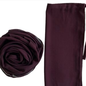 Plum Georgette Hijab & Niqab Set