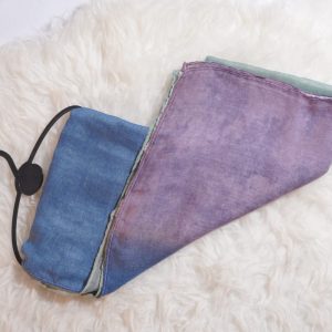 Blue Dual Tone Lawn Printed Hijab