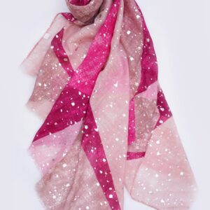 ROSY HUE - Lawn Foil Print