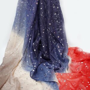 ZEPHYRA GLOW – SILVER FOIL OMBRE HIJAB