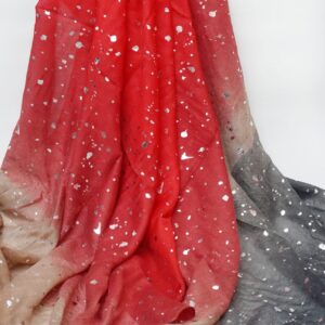 SYLPHINE – SILVER FOIL OMBRE HIJAB