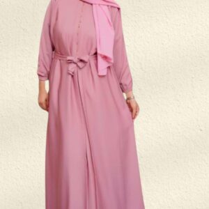 ROSEWOOD ELEGANCE - BOW STYLE ABAYA