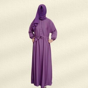 ROYAL AMETHYST  - BOW STYLE ABAYA