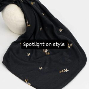 FLORA EMBROIDERED LAWN COLLECTION - BLACK SHADE