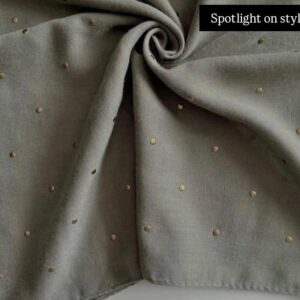 ANTIQUE STUD- GOLD STUD LAWN COLLECTION - STEEL GREY SHADE