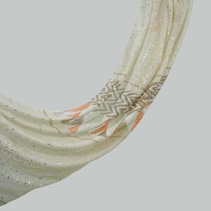 Lemon Veil - MIRA Silver Foil Print Lawn Hijab