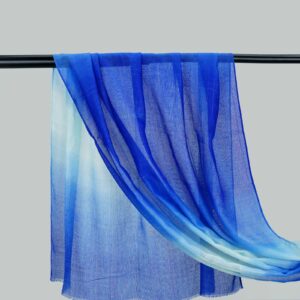 Blue Mist - WEAVES KHAADI NET DUAL TONE  HIJAB