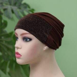 Chocolate Brown Glitter Tube Cap